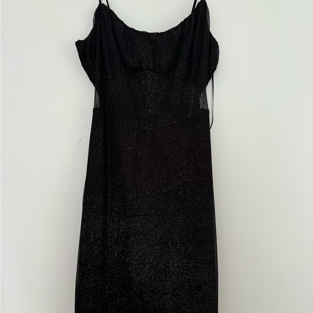 Windsor Sparkling Black Mini Dress